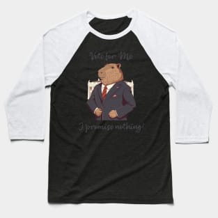 Capybara President. Election Baseball T-Shirt